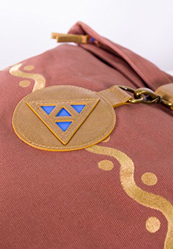 Musterbrand Zelda Rucksack Triforce Roll-Top Daypack Wasserabweisend Unisex Braun ONE