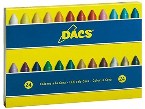 ESTUCHE 24 CERAS BLANDAS DACS COLORES SURTIDOS