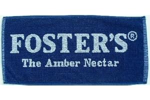 signs-unique Fosters Lager Serviette de Bar en Coton Nectar ambré