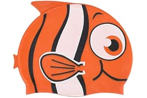 kina - Gorro de Natación Infantil, para Piscina, Silicona, Hipoalergénico, Elástico y Suave al Tacto para Cabello Corto y Largo
