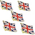 5PCS Union Jack Flag Enamel Brooches United Kingdom Metal Flag Lapel Pin Badges For Clothes Uk Flag Union British Patriotic British Badges Accessories Jewelry Gift