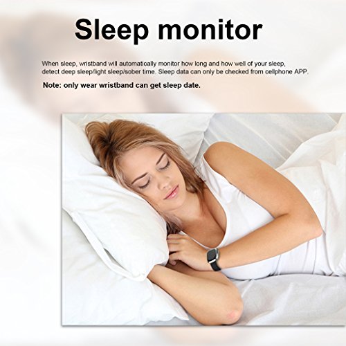 NONMON Blutdruck Herzfrequenz Monitor Fitness Tracker Pulsuhr Glasschirm - 8
