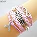 Produktbild ALCYONEUS Infinity Hoffnung Faith Breast Cancer Bewusstsein Sign Charm Multi Layers Armband size Bc107