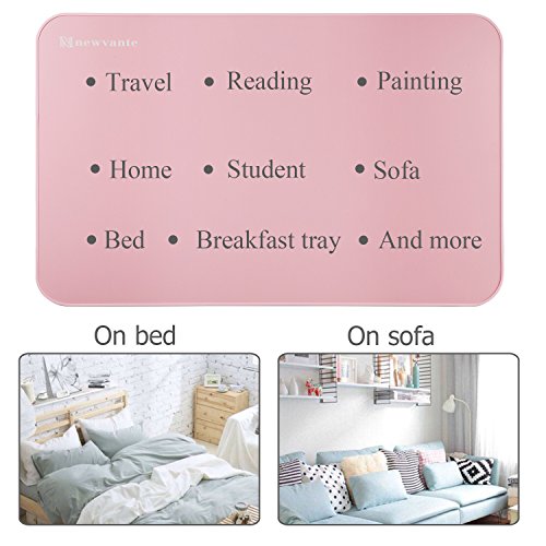 Große Bett Tablett nnewvante Laptop Schreibtisch Schoß Schreibtisch faltbar tragbare stehend Outdoor Camping Tisch, Breakfast Lesung Tablett Halter für Couch Boden Studenten Young Farbe - 5