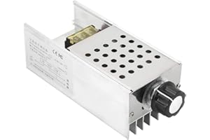 LAZMIN Contrôleur De Vitesse De Moteur, 6000W AC 220V SCR Régulateur De Tension Electrique Thermostat De Gradateur De Contrôle De Vitesse De Moteur
