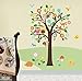 Produktbild Riesen Wandsticker - Kinderzimmer / Babyzimmer - Grosser Baum mit Waldtieren - Blüten, Blumen - aus USA