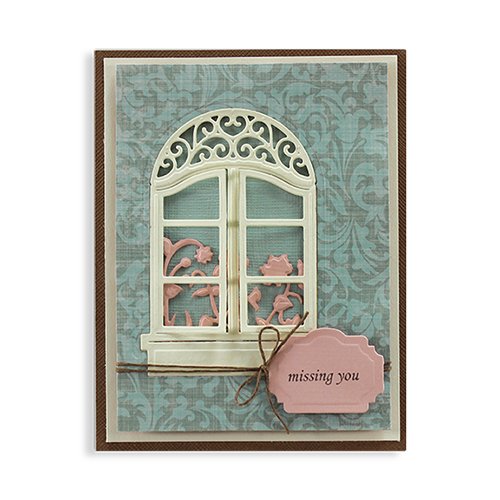 Spellbinders SBS2-016 Shapeabilities Stanze D-Lite Fenter, Metall, braun, 18.3 x 10.2 x 0.2 cm - 3