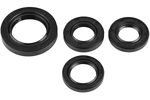 Qiilu 4Pcs Gummidichtungsdichtungen, Ersatzwellendichtung für meisten Motorräder GY6 50cc 139 QMB Roller ATV