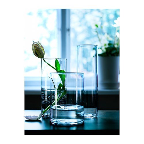 IKEA CYLINDER -Vase Set von 3 Klarglas - 2