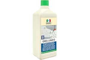 MARBEC GRES LINDO 1LT Detergente per pavimenti in gres porcellanato pulisce sgrassa senza residui. Mantiene pavimenti e fughe pulite. Ideale per Uso Quotidiano.