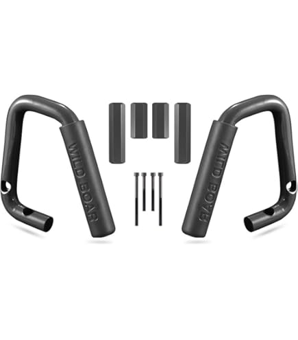 Paraurti Cofano Per Jeep Wrangler JK - Set Di 2, Gomma, Nero, KJ71051BK
