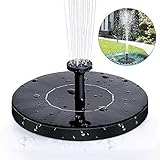 ⛲️ Einfache Installation und Bedienung: Für den Betrieb müssen Sie die Pumpe lediglich ins Wasser legen, den Rest erledigt die Sonne. Wenn die Sonne genug ist, läuft sie automatisch in 3 Sekunden.