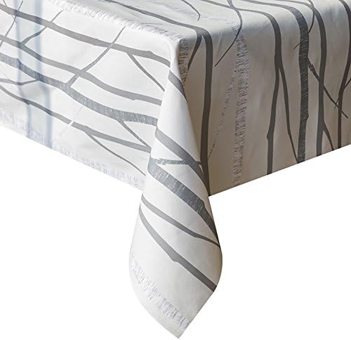 Fanjow reg; Vinyl Tablecloth Dining PVC Tablecloth Heavy Duty Table Cover Spill-proof Water-proof Oil-proof Mildew-proof Dining Wipe Clean Tablecloth (137cm*200cm/53.94"*78.74", Birch Grove)