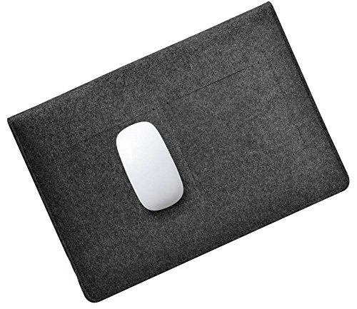 15 Zoll Filz Sleeve H  lle Notebook Laptop Tasche f  r 15  Dunkel Grau