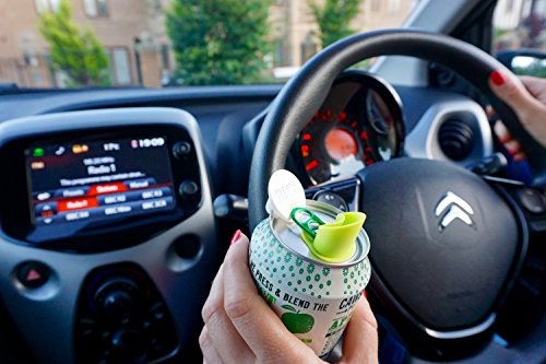 Trinkhalm und Deckel für hygienisches Trinken aus der Getränkedose – Verschließbare Kappe mit personalisierbarem Deckel, der Ihr Getränk länger haltbar macht – Wiederverwendbares Gadget für mehr Spaß beim Trinken aus Soda- und Bierdosen – Schützt Kinder vor Schnitten durch scharfe Dosenränder und verhindert das Eindringen von Schmutz oder Insekten. Lassen Sie Ihr Getränk cool aussehen. (Emoji 4 Pack) - 5