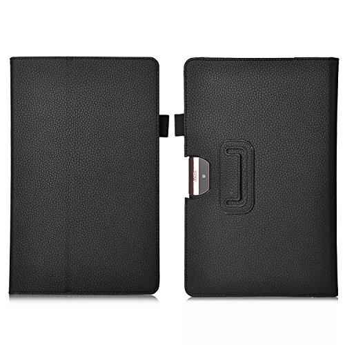 Acer Iconia Tab 10 A3-A40 hülle ,IVSO® Ultra Schlank Superleicht Ständer Slim Leder zubehör Schutzhülle für Acer Iconia Tab 10 A3-A40 Tablet PC Tablet-PC perfekt geeignet, Schwarz - 8