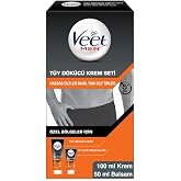 Veet Men &Ouml;zel B&ouml;lgeler İ&ccedil;in Krem & Balsam T&uuml;y D&ouml;k&uuml;c&uuml; Krem Seti 100 + 50 ml