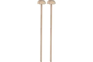 teemando® 2 X Quirl aus Buchenholz, 25 X 4 cm