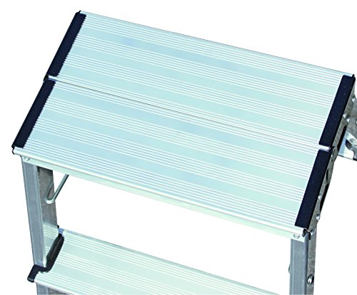 Krause 130068 Klapptritt 2 x 3 Stufen Aluminium, mit Roll-Stop-Automatik - 5
