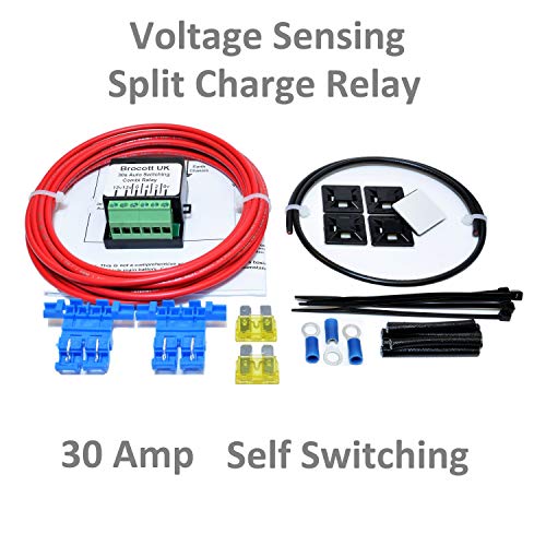 Buy Smartcom Camper Van Voltage Sensing Relay Kit. Split Charge Relay