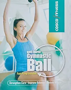Cosco Anti Burst Gym Ball with Foot Pump