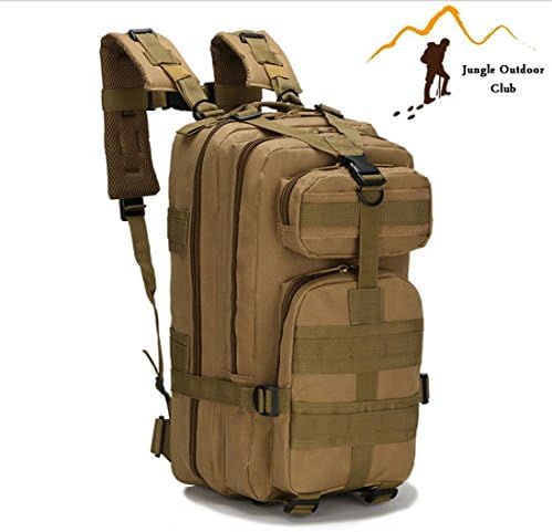 Jungle Field 3P Bag 30L MOLLE Attack Pack Military Rucksack Hiking Camping Climbing recreation cycling Tactical Backpack ,Khaki