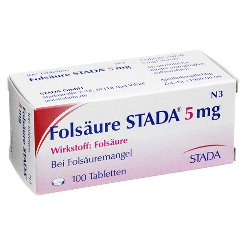 Preisvergleich Produktbild Folsäure STADA® 5 mg Tabletten