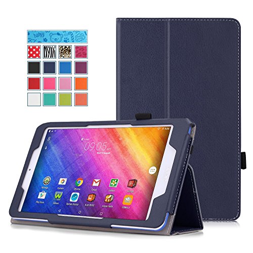 MoKo Acer Iconia One 8 B1-820 / B1-830 Hülle - PU Leder Ständer Tasche Schutzhülle Lederhülle Schale Smart Case Cover mit Standfunktion für Acer Iconia One 8 B1-820 8.0 Zoll Tablet-PC, Marineblau
