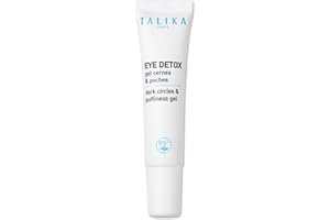 Talika Eye Detox Gel- Dark Circles & Puffiness Gel, Quick-Absorbing, New Caffeinated Blend, Depuffing, Brightening, Instantly Awakened Eye Contour, Anti-Dark Circles 0.33 Oz