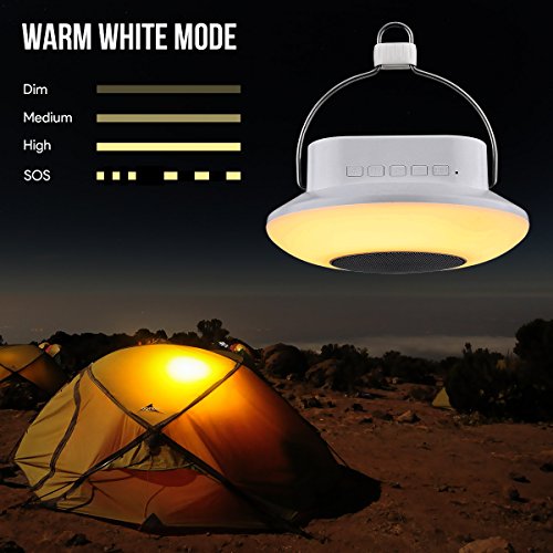 LE Bluetooth Lautsprecher Lampe, LED rgb Camping Laterne, Touch Control Stimmungslicht, usb campinglampe, FM Radio speakers, bluetooth lampe - 3