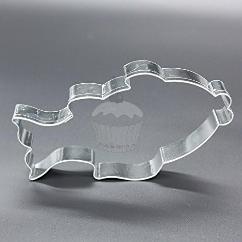 BLEX Halusky Fish II Shaped Stainless Steel Cookie Cutter, Tinplate, Silver, 1.5 x 11.8 x 9 cm