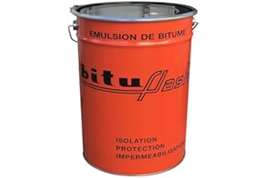 PRO COM Bitume étanchéité, enduit bitumeux, imperméabilisant maçonnerie, bois, métaux, cuve, bassin, fondation, sol, BITUFLASH - PROCOM 5 litres