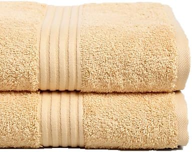 Chortex Bath Sheet (Pack of 2), Maize, 35" x 60"