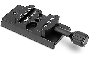 Haoge CP-MA90 Quick Release Plate Clamp Adapter Convertor Mount for Select Manfrotto Sachtler Benro Sirui Tripod Fluid Video Head to Arca Swiss Compatible, fit 501PL / Q5 / 504PLONG / 500PLONG Plate