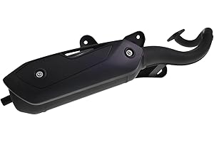 TECNIGAS Silent Pro Black Auspuff kompatibel mit Ludix 50 Trend, New Vivacity 50 2-Takt, Speedfight 3 50 AC/LC 2-Takt