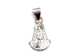 MASBARATA COLGANTE VIRGEN DEL ROCIO PLATA DE LEY 925/1000