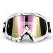 Produktbild Skibrille Schneebrille Skibriller, Benma Snowboardbrille Anti Nebel Sport Snowboard Brille Ski Snow Goggles für Herren Damen Jugend UV-Schutz Motorradbrillen Weitwinkel Unisex weiß