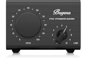 Bugera POWER SOAK PS1 Attenuatore di potenza passivo da 100 Watt per amplificatori per chitarra e basso con uscita microfono emulata
