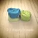 Logan + Lenora Waterproof Wet Bag Mini for Cloth Nappies and Swim Suits (Zoom Dots)