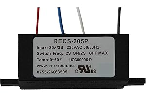 DINGTAIMEI Electronic Centrifugal Switch Intelligent Single-phase Electric Motor Starter Motor Parts RECS-220P 30A 60A 120A 220V (RECS-205P (30A))
