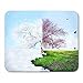 Produktbild HOTNING Gaming Mauspad Colorful Summer Season Change from Winter to Spring Green Time 11.8"x 9.8" Decor Office Nonslip Rubber Backing Mousepad Mouse Mat