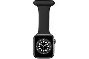SONGSIER Compatible with Apple Watch Strap 38mm/40mm/41mm/42mm/44mm/45mm/46mm/49mm, Infection Control Design Pin Fob for Nurses Doctors Healthcare Paramedics