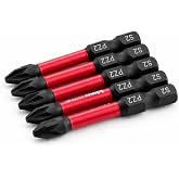 50 mm PZ2 Tayvan &Ccedil;eliği Mıknatıslı Pozidriv Manyetik 1/4" Matkap Ucu 5 cm Uzunluk İmpact 5 Adet Bits U&ccedil;