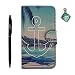 Produktbild Samsung Galaxy A5 ( 2016 ) Hülle, Alfort 3 in 1 Flip Fashion Design Dual Use Falten Premium PU Leder Mappen Kasten Abdeckung für Samsung Galaxy A5 ( 2016 ) A510F mit Küste + Netter Staub Stecker + Schwarz Stylus Pen
