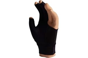 IBS Unisex Adult Black Manuel Gil Billiard Glove Pro 1-Size, One Fits All