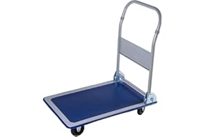 ‎TALK-POINT Plattformwagen klappbar mit 150 kg Tragkraft | Transportwagen Plattenwagen | Gummibereifung Anti-Rutschbeschichtung Lenkrollen gummierte Kanten | Transporthilfe für Umzug