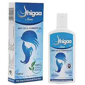 Confident shigaa New Anti Lice & Dandruff free hair Oil 100% Herbal result ISO Certified product(Pack of 1) For Women,Men,Children, 100 ml