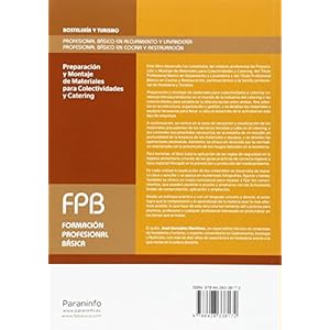 Preparación y montaje de materiales para colectividades y catering