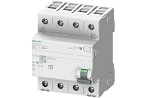 SIEMENS INGENUITY FOR LIFE SIEMENS interruptor diferencial, 4 polos, Tipo B, con retardo breve, Entrada: 63 A, 30 mA, Un AC: 400 V marca