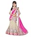 Fashion Vogue Baby Girl Embroidery Semistitched Party Wear Salwar Suit Dress Material pink&white color (7-12 Year baby Girls) RS.481.00